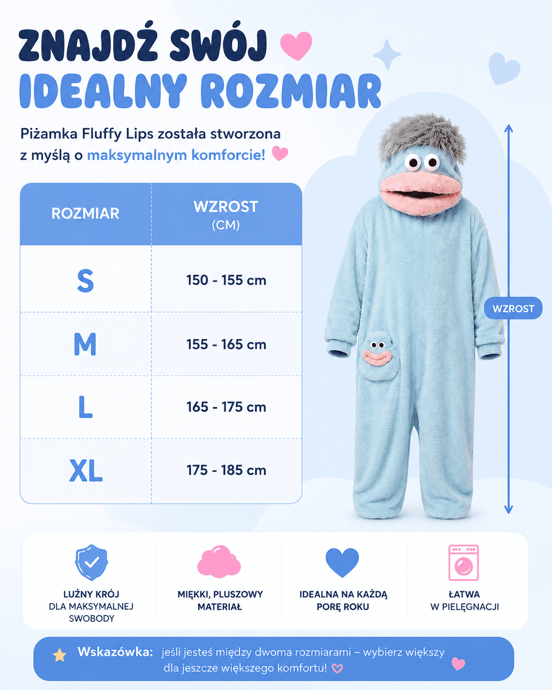 DOPASUJ SWÓJ ROZMIAR 